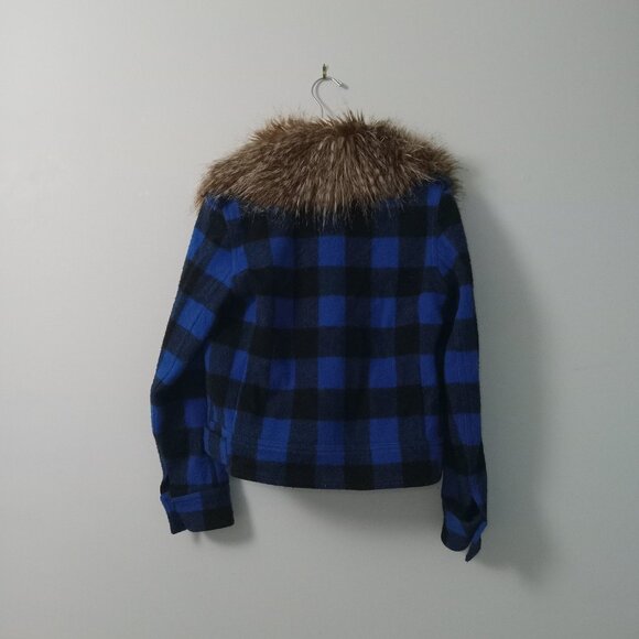 SMYTHE | Wool Jacket with Removable Faux-Fur Collar - Picture 5 of 11